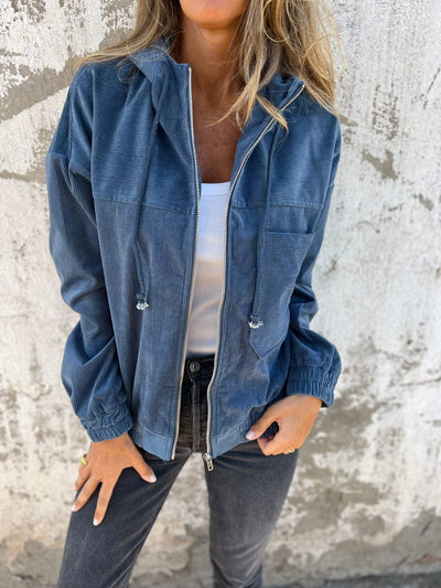 Lena - Freizeitjacke Mit Kapuze Und Reißverschluss