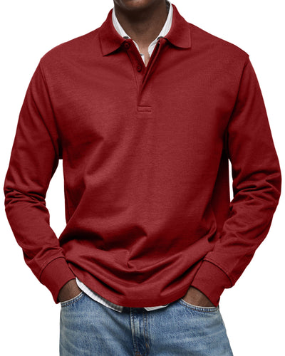 Jonas™ | Casual Langarm-Polo