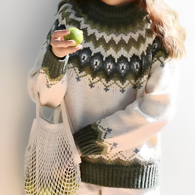 Zoe -  Gemütlicher Und Stilvoller Vintage-Pullover