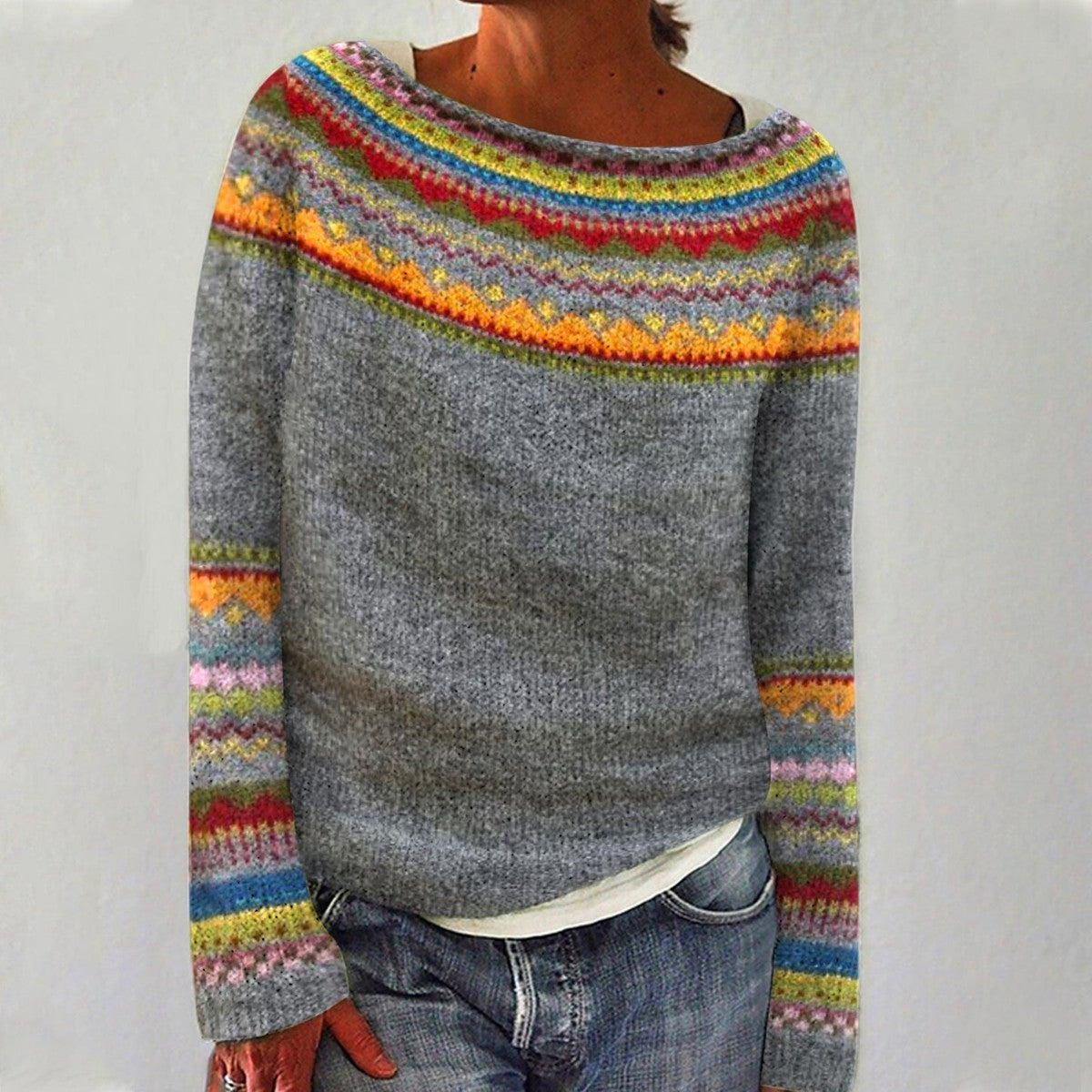 Beatrice - Retro Pullover
