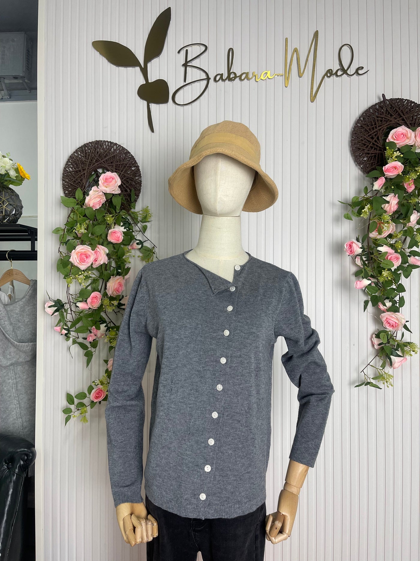 Fenja  - Einfacher Schlichter Pullover Mit Langen Ärmeln
