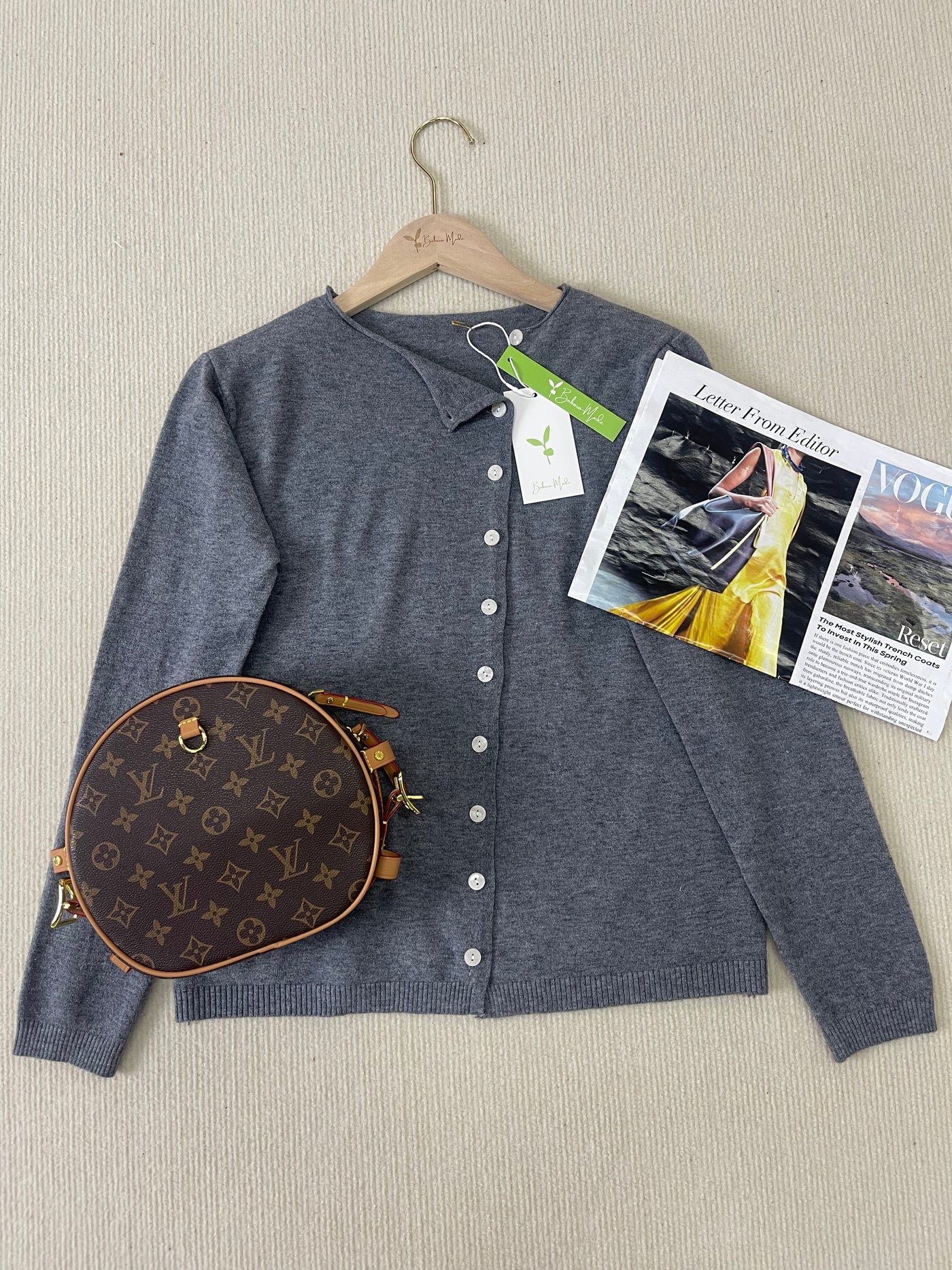 Fenja  - Einfacher Schlichter Pullover Mit Langen Ärmeln