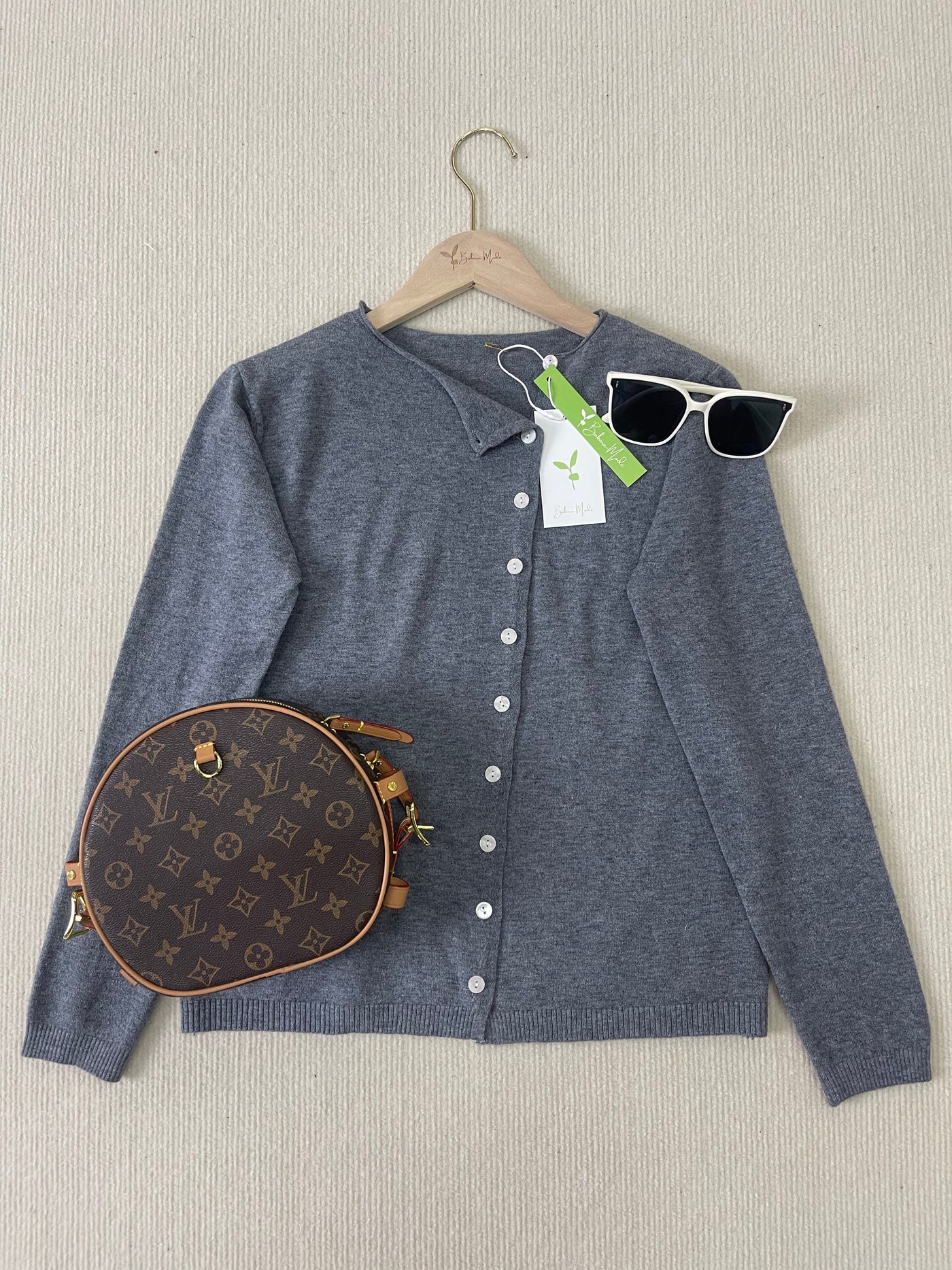 Fenja  - Einfacher Schlichter Pullover Mit Langen Ärmeln