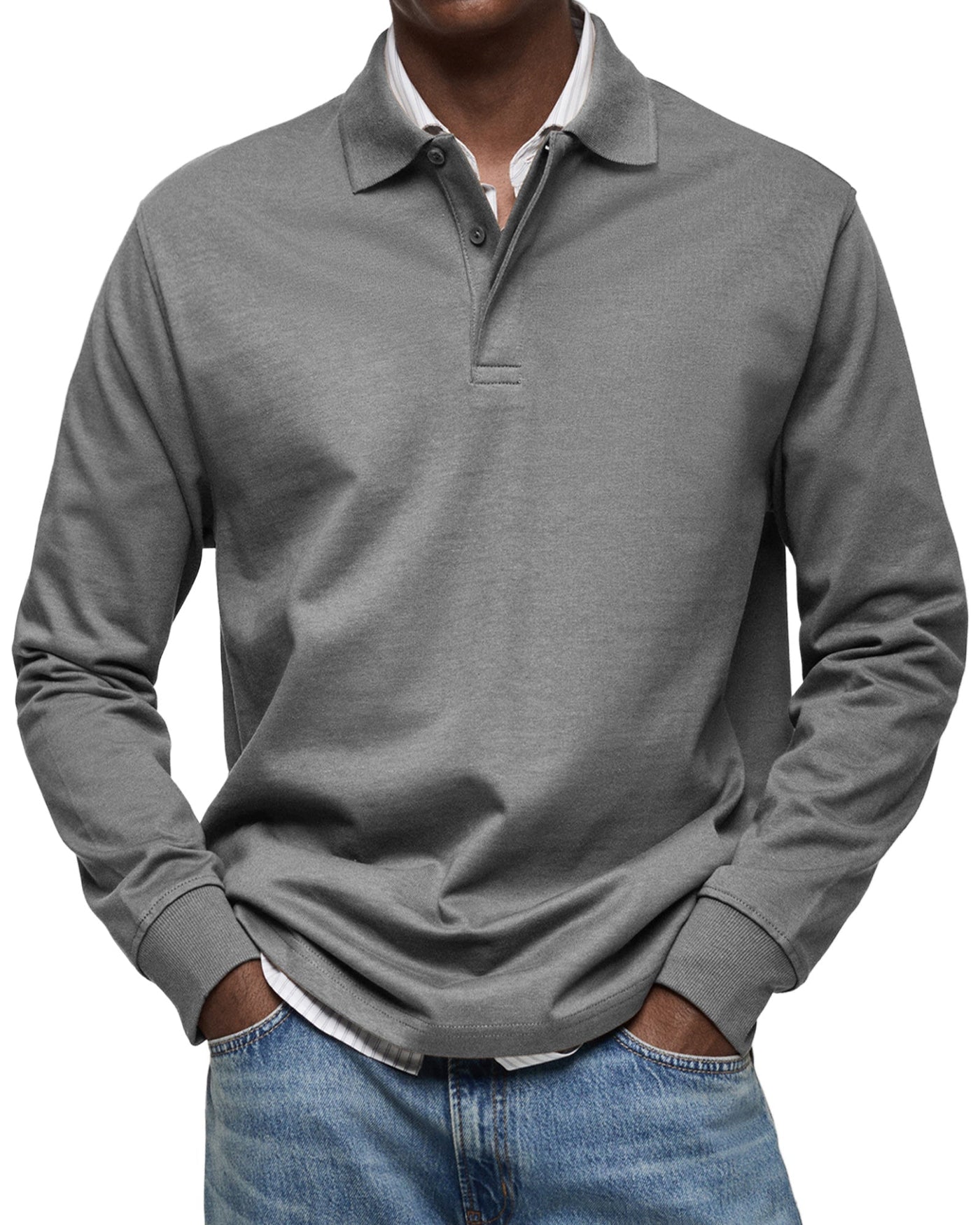 Jonas™ | Casual Langarm-Polo