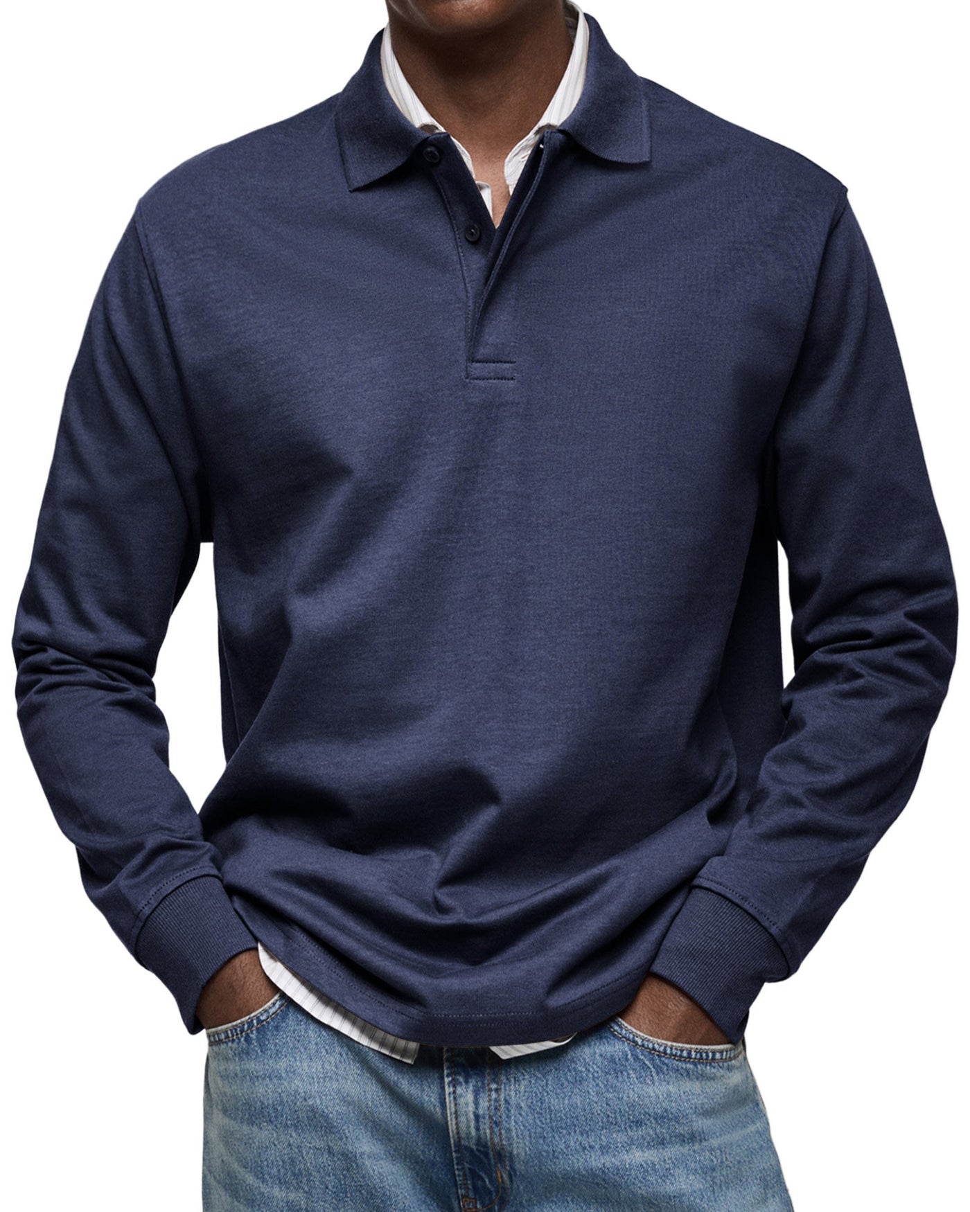 Jonas™ | Casual Langarm-Polo