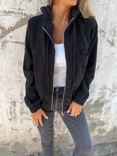 Lena - Freizeitjacke Mit Kapuze Und Reißverschluss