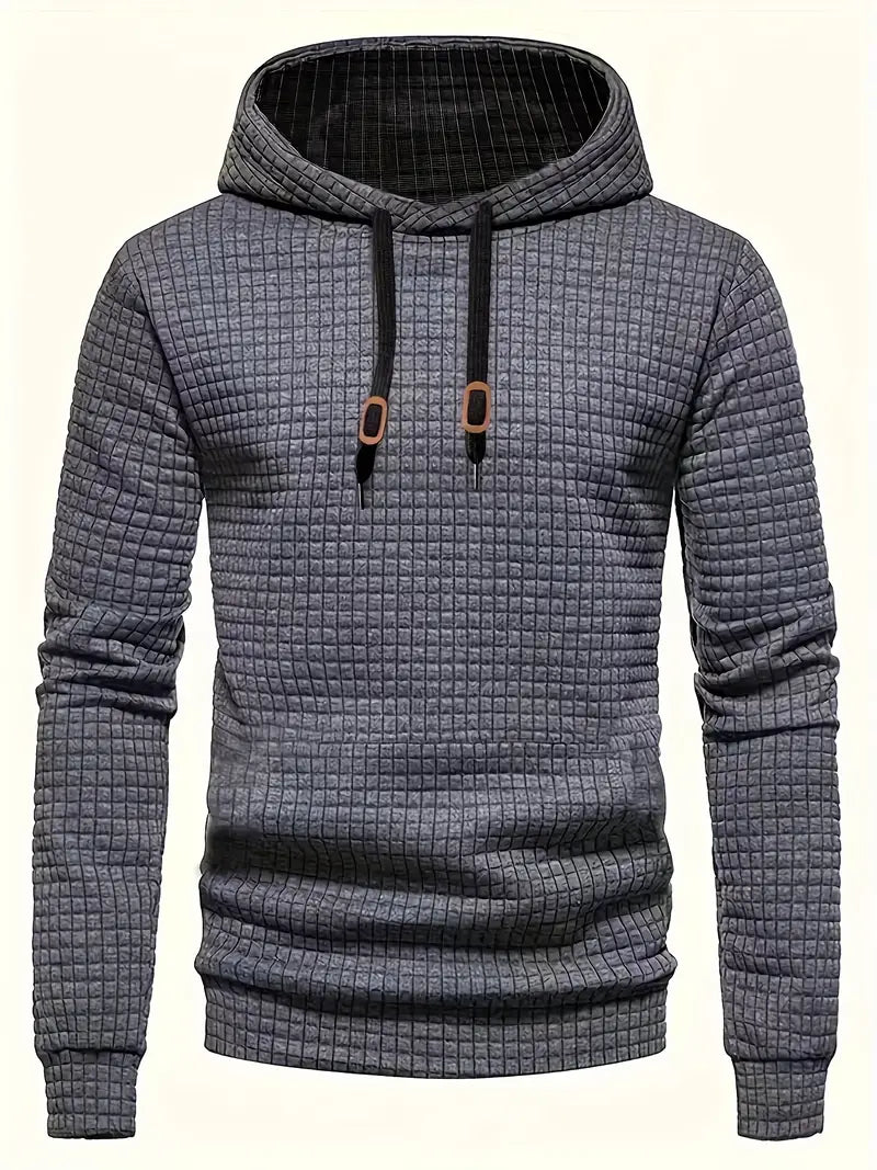 Emanuele - Männer Waffel Casual Hoodies