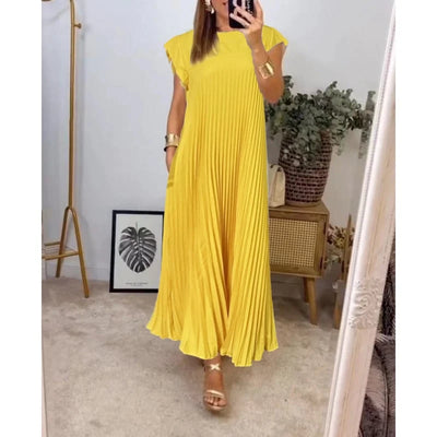 Sophia™ Faltenmaxikleid – Komfort trifft auf zeitlose Eleganz