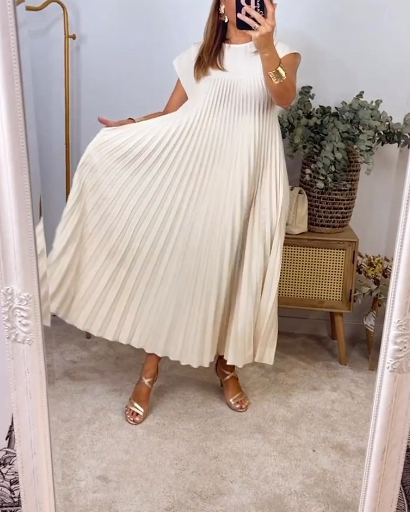 Sophia™ Faltenmaxikleid – Komfort trifft auf zeitlose Eleganz
