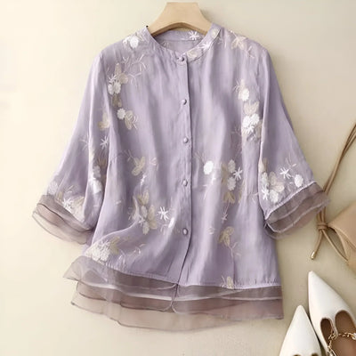 Emma – Leichte Baumwollbluse aus Baumwolle