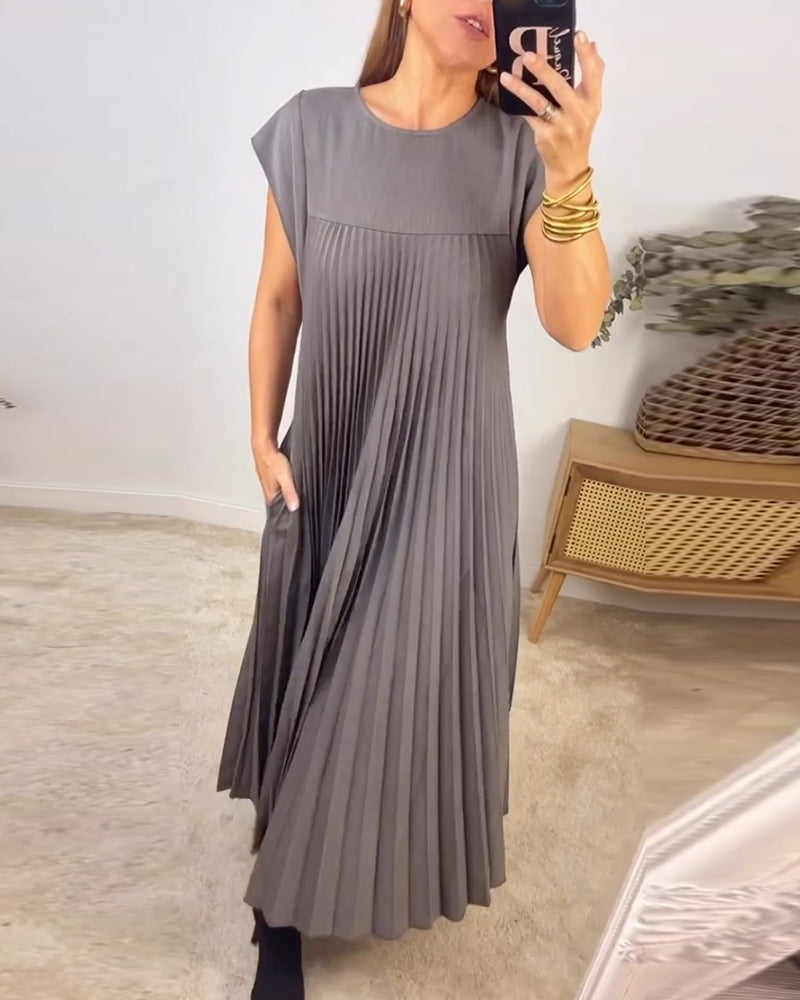 Sophia™ Faltenmaxikleid – Komfort trifft auf zeitlose Eleganz