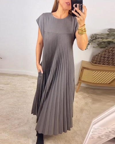 Sophia™ Faltenmaxikleid – Komfort trifft auf zeitlose Eleganz