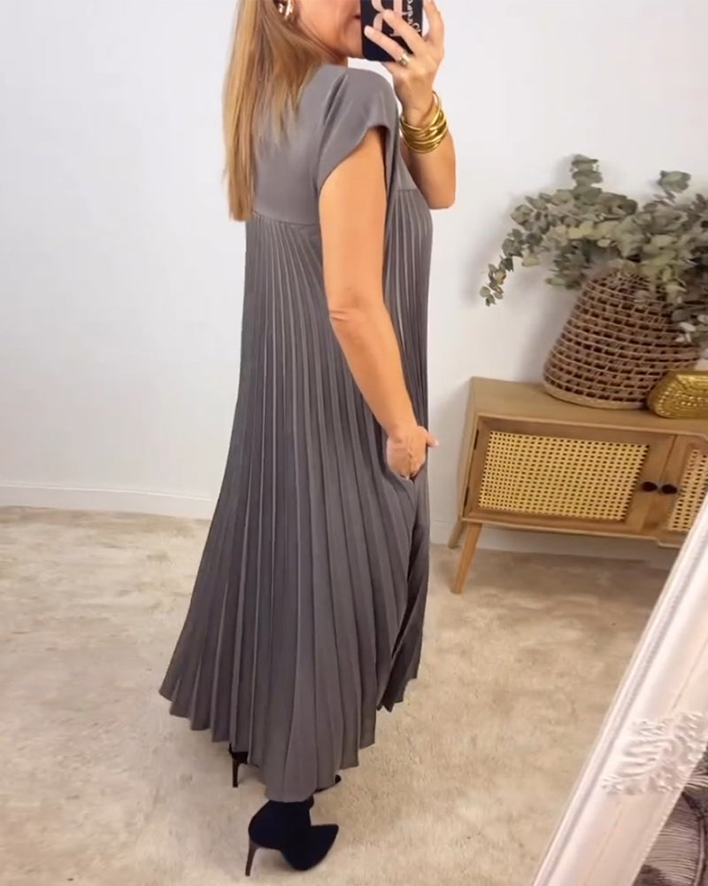Sophia™ Faltenmaxikleid – Komfort trifft auf zeitlose Eleganz