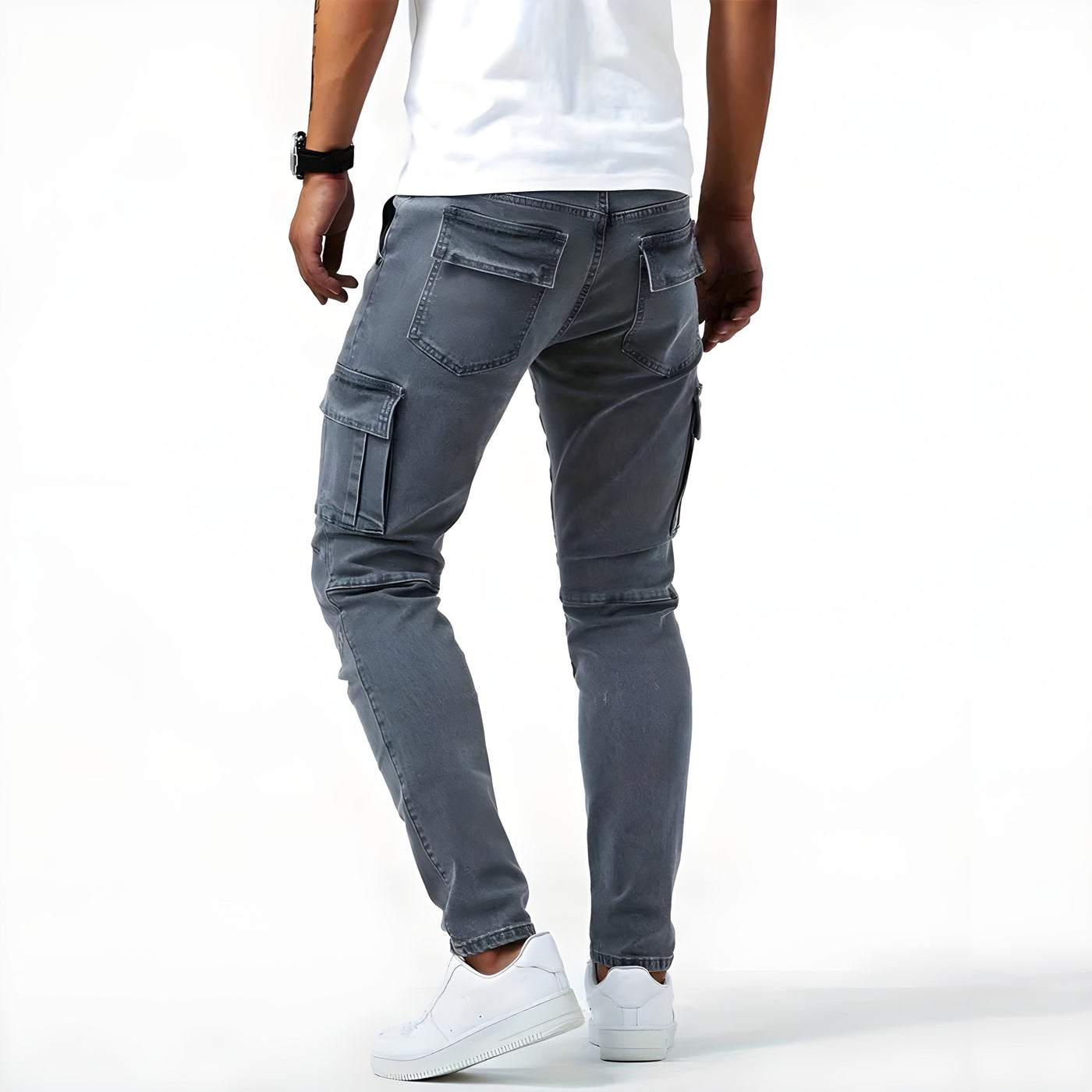 FlexFit Cargo-Hose™ | Elastische Denim Cargo-Hosen