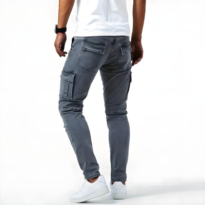 FlexFit Cargo-Hose™ | Elastische Denim Cargo-Hosen