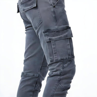 FlexFit Cargo-Hose™ | Elastische Denim Cargo-Hosen
