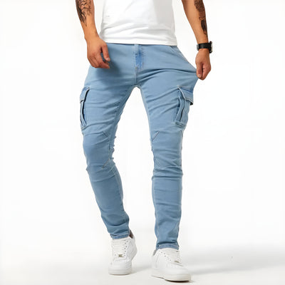 FlexFit Cargo-Hose™ | Elastische Denim Cargo-Hosen
