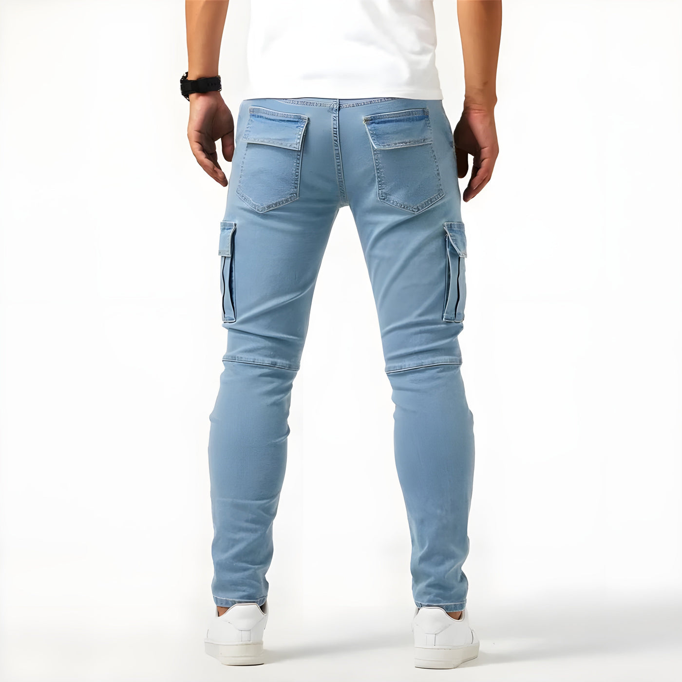 FlexFit Cargo-Hose™ | Elastische Denim Cargo-Hosen