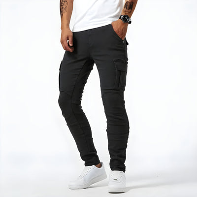 FlexFit Cargo-Hose™ | Elastische Denim Cargo-Hosen