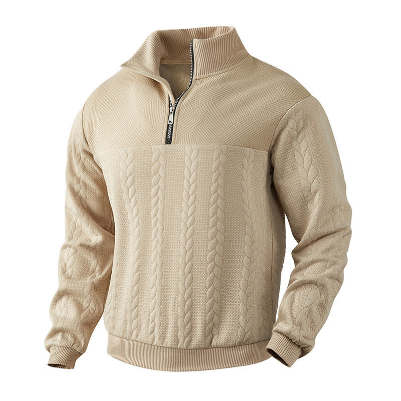Dominik- Pullover Mit Viertelreißverschluss