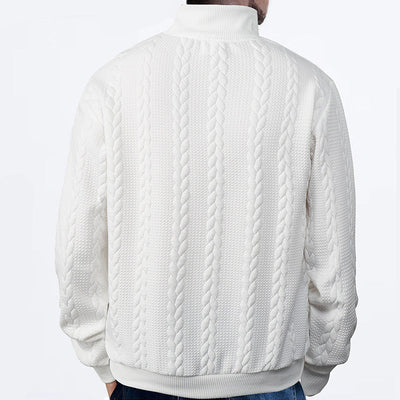 Dominik- Pullover Mit Viertelreißverschluss