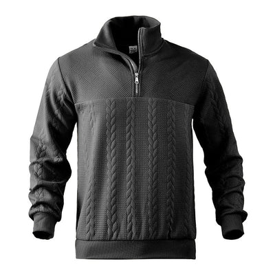 Dominik- Pullover Mit Viertelreißverschluss