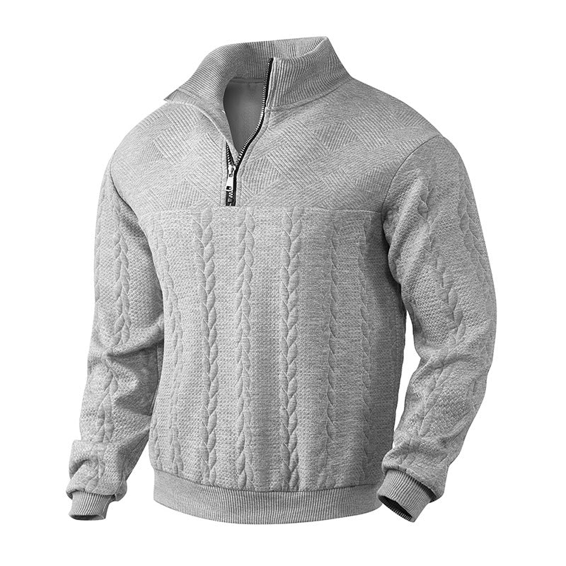 Dominik- Pullover Mit Viertelreißverschluss
