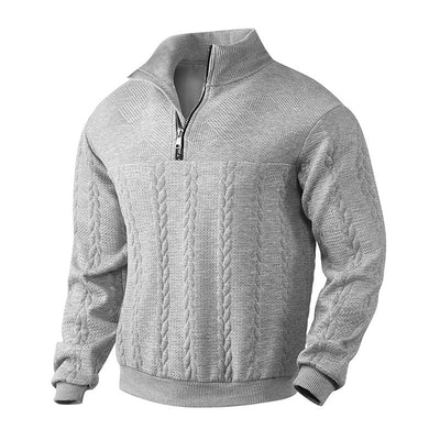 Dominik- Pullover Mit Viertelreißverschluss