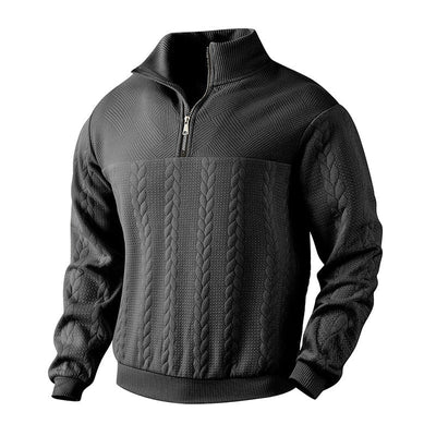 Dominik- Pullover Mit Viertelreißverschluss