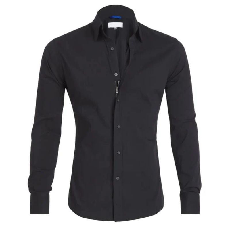 Moritz- Knitterfreies Zip Up Hemd