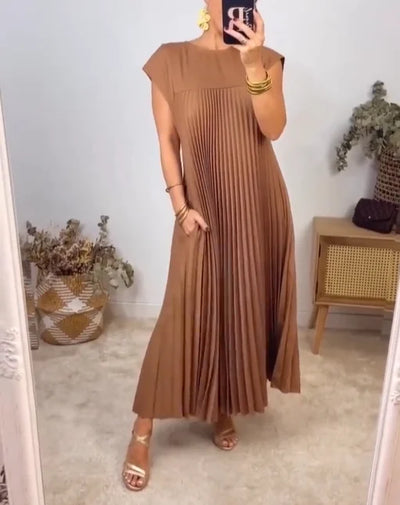 Sophia™ Faltenmaxikleid – Komfort trifft auf zeitlose Eleganz