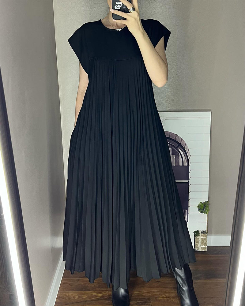 Sophia™ Faltenmaxikleid – Komfort trifft auf zeitlose Eleganz