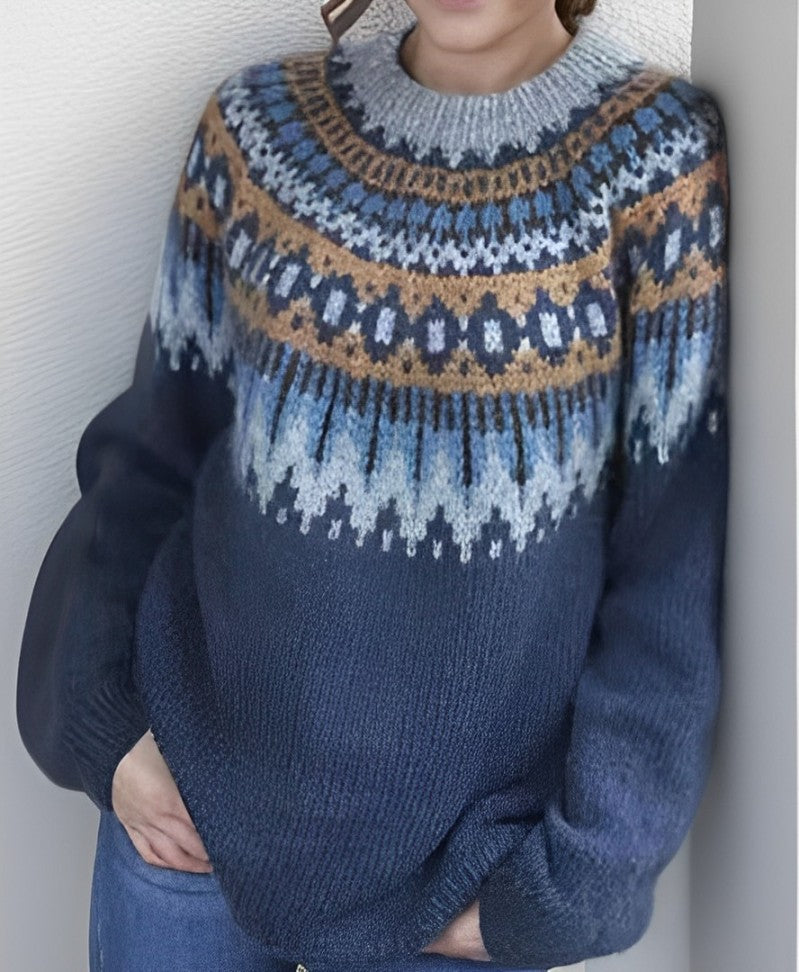 Zoe -  Gemütlicher Und Stilvoller Vintage-Pullover