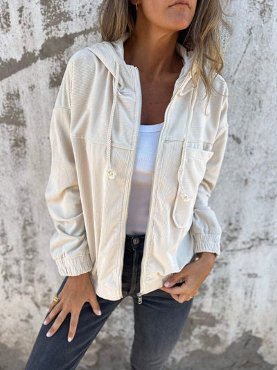 Lena - Freizeitjacke Mit Kapuze Und Reißverschluss