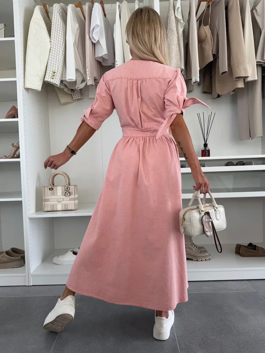 Lena | Strahlendes Denim-Kleid