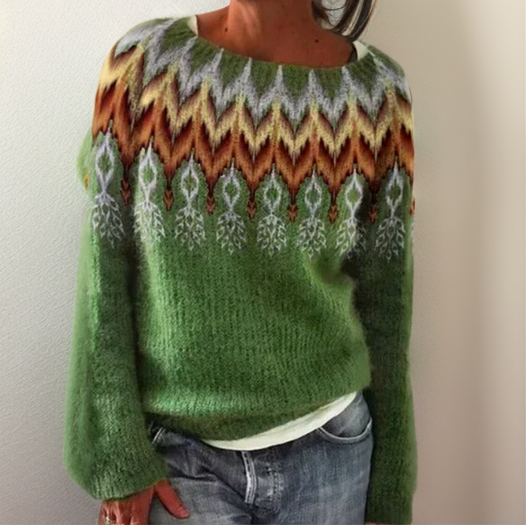 Noelia -  Geometrischer Pullover