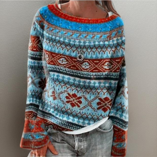 Noelia - Bequemer und lockerer Pullover
