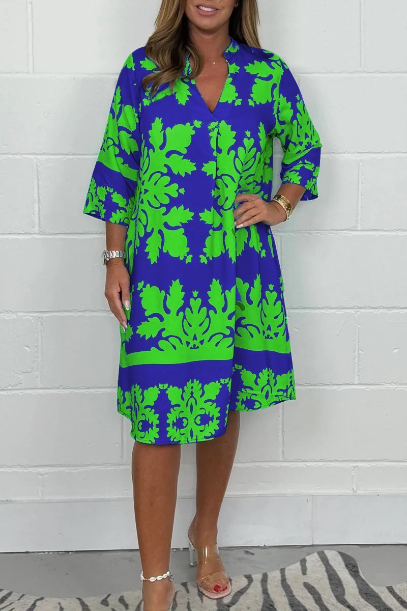 Lena™ | Fließendes Kleid mit sanftem Druck