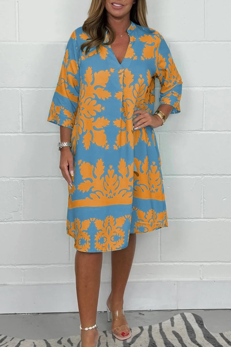 Lena™ | Fließendes Kleid mit sanftem Druck
