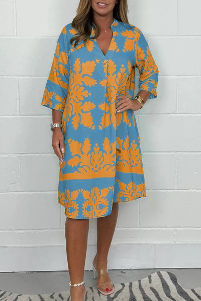 Lena™ | Fließendes Kleid mit sanftem Druck