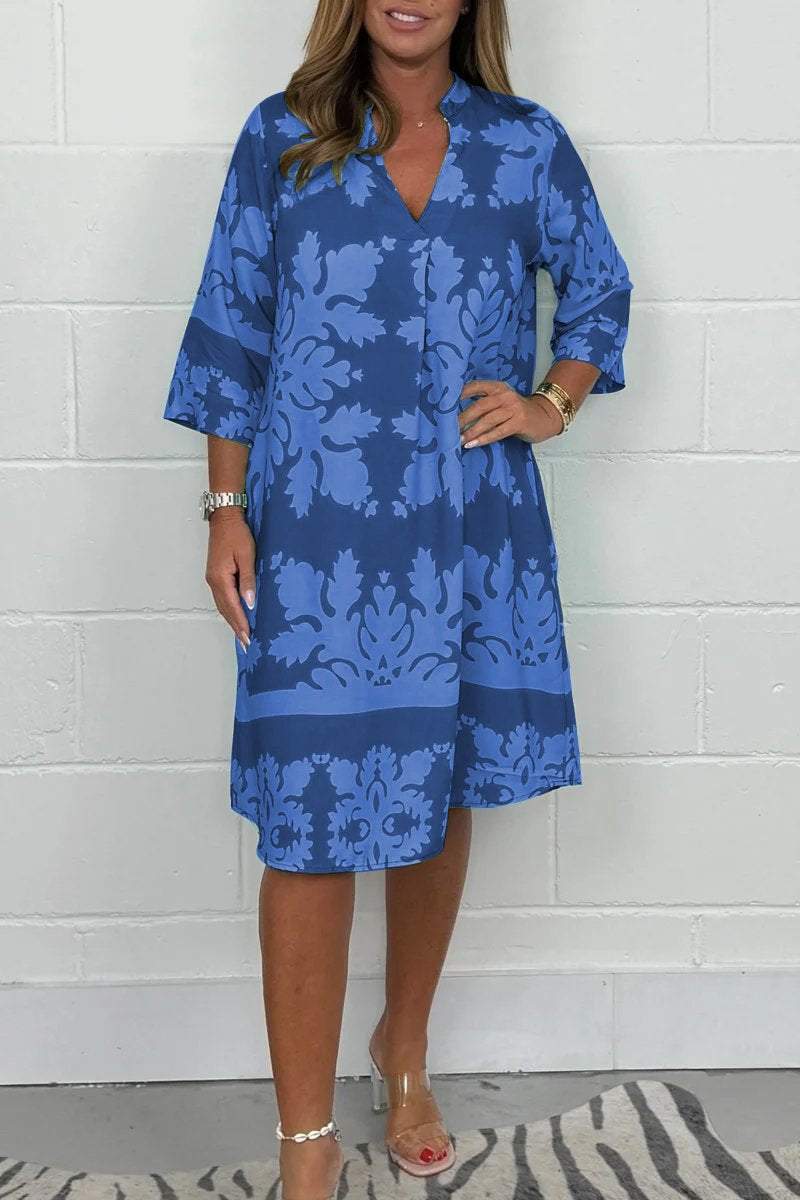 Lena™ | Fließendes Kleid mit sanftem Druck