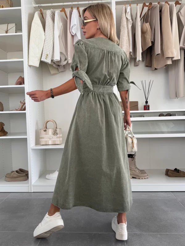 Lena | Strahlendes Denim-Kleid