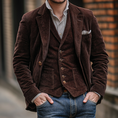 Samuel - Vintage-Blazer und -Weste