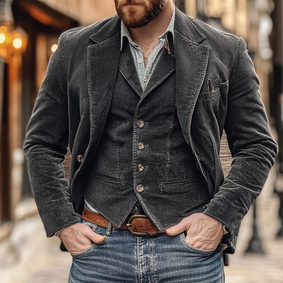 Samuel - Vintage-Blazer und -Weste