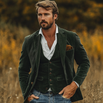 Samuel - Vintage-Blazer und -Weste