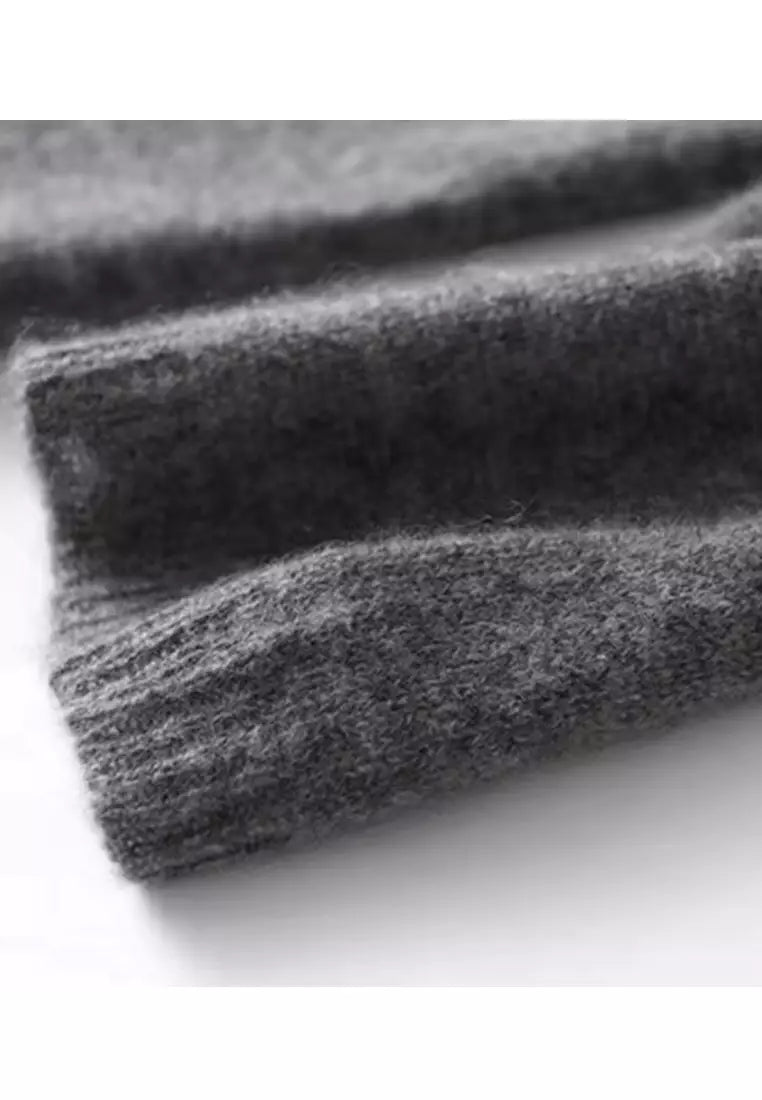Fenja  - Einfacher Schlichter Pullover Mit Langen Ärmeln